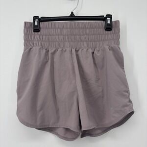 Nike Women's Dri-Fit Ultra High-Waisted Shorts Purple Size Medium Lined‎ Running